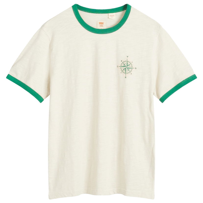 T-shirt Levi's Ringer 'Mount Rambler' T-Shirt Hvid | A9512-0000