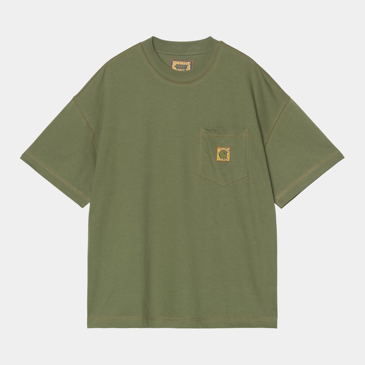 T-shirt Carhartt WIP Nicholas Daley Logo T-Shirt Grøn | I035275_9, 0