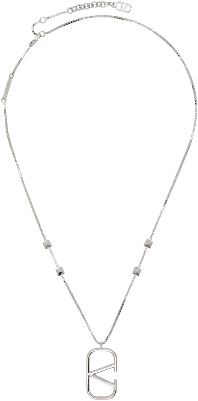 Halskæde Valentino Garavani VLogo Signature Necklace "Silver" Metalisk | 4Y2J0R49MET, 0