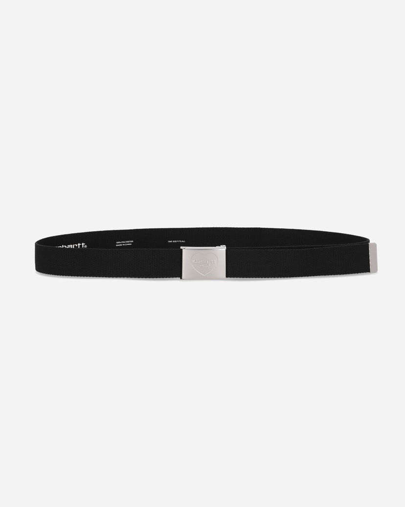 Bælter Carhartt WIP Heart Clip Webbing Belt Sort | I034631 0M4XX