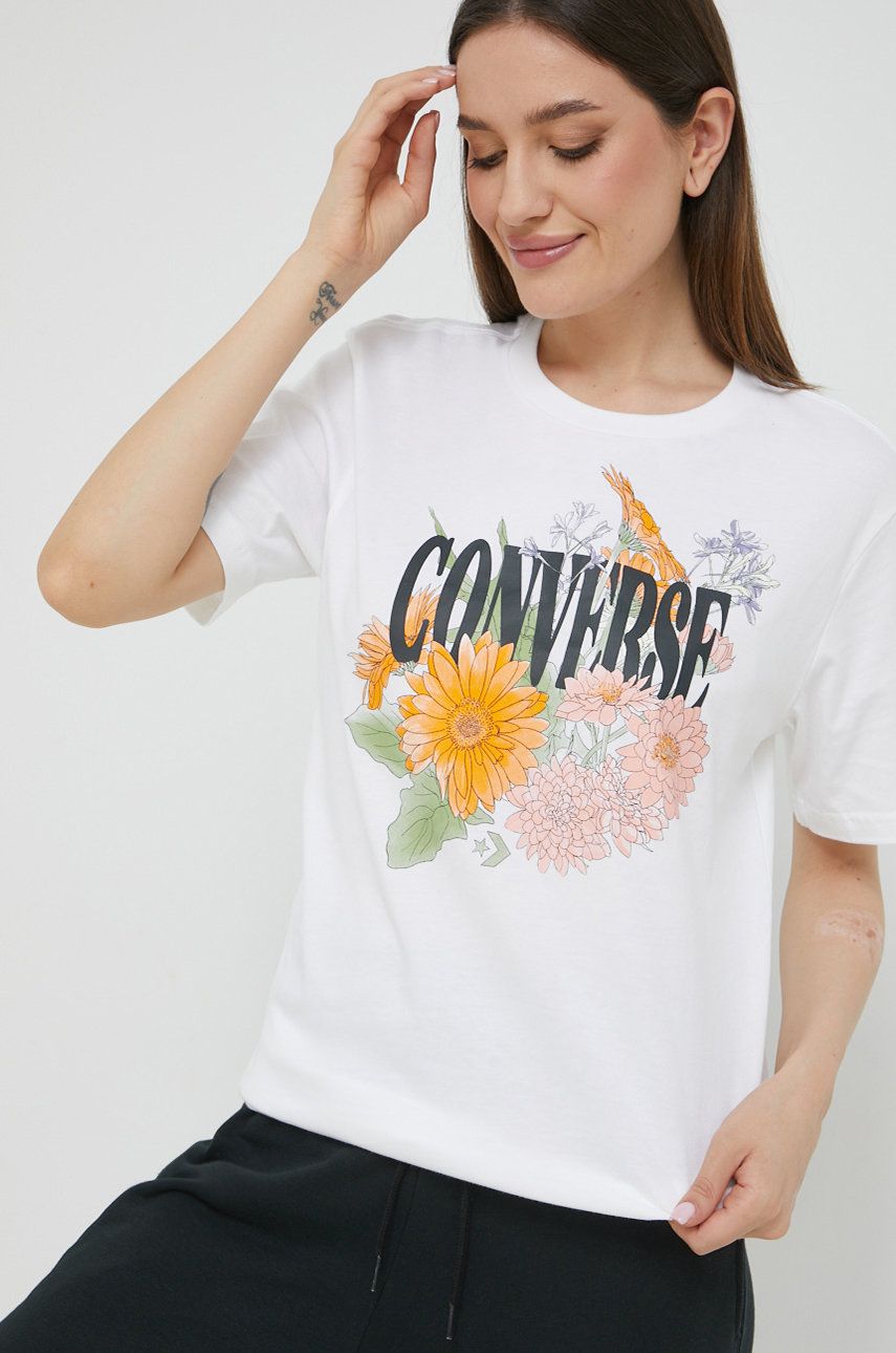 T-shirt Converse Desert Floral Short Sleeve T-Shirt Hvid | 10023730.A01, 0