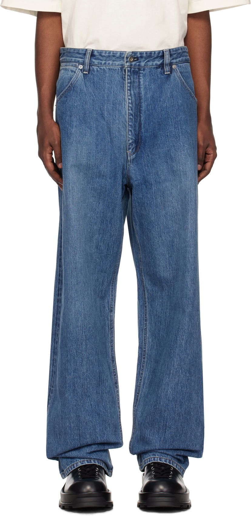 Jeans Jil Sander Belted Jeans Blå | J47KA0249_J45259