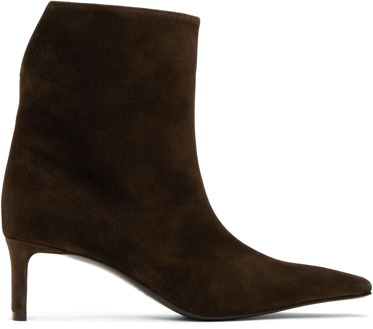 Tøj Khaite KHAITE Ona Suede Ankle Boots Brun | F1100-726, 0
