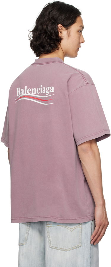 T-shirt Balenciaga Balenciaga Political Campaign T-Shirt Lilla | 764235TNVG5, 2