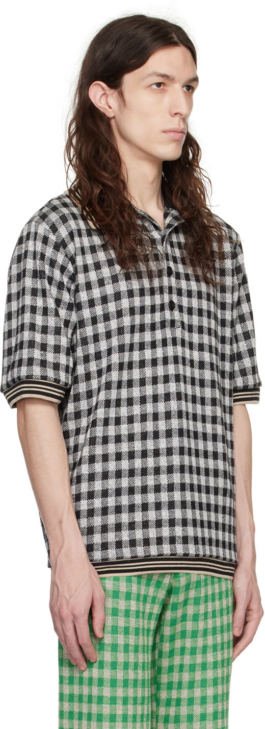 Polo skjorte Anna Sui Anna Sui Checked Polo Sort | M1023K20, 1