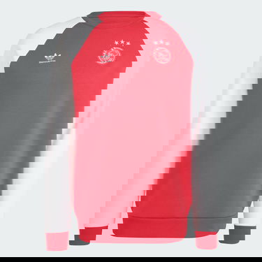 Sweatshirt adidas Performance Ajax Amsterdam Essentials Trefoil Crew Sweat Rød | IL6041, 4