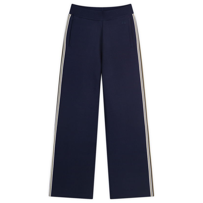 Joggingbukser Wales Bonner Wales Bonner Women's Tide Track Pants, Size Large Mørkeblå | US25KN35-KN05-599