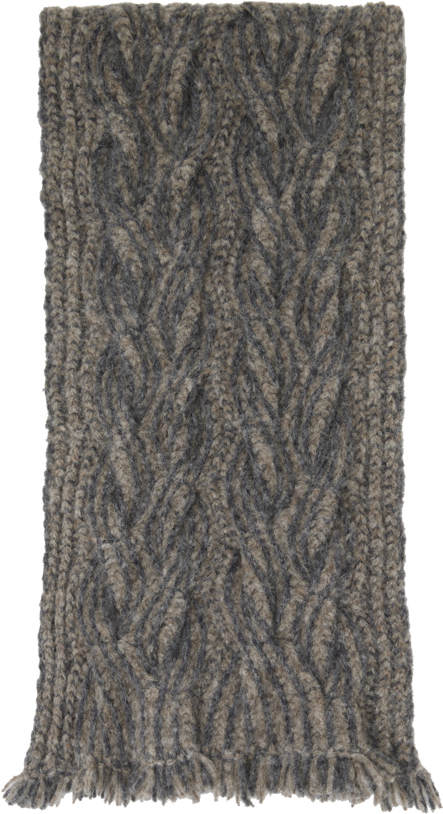 Tørklæde Eckhaus Latta Eckhaus Latta Plait Knit Scarf Brun | 8111-EL-PS25-S - STONE, 0