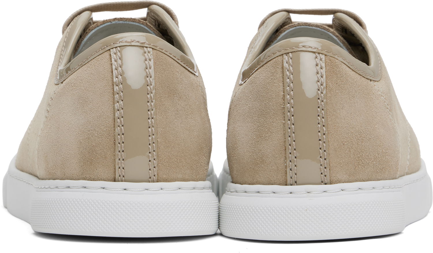 Sneakers og sko LANVIN DBB1 Suede & Patent Leather Sneakers Grå | FW-SKDBB1-VBAL-H24, 1