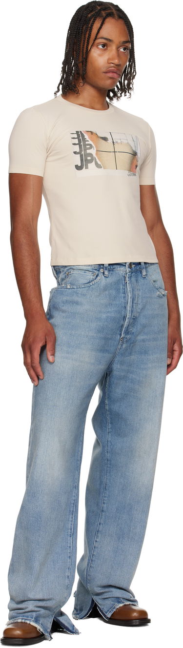 T-shirt Jean Paul Gaultier Jean Paul Gaultier Printed T-Shirt Beige | 25/03-W-TO294-J002-691501, 3