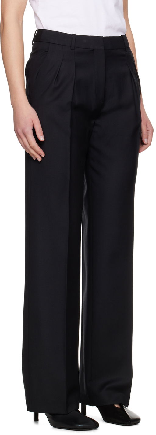 Bukser Loulou de Saison Loulou de Saison Sbiru Pleated Trousers Sort | SBIRU, 1
