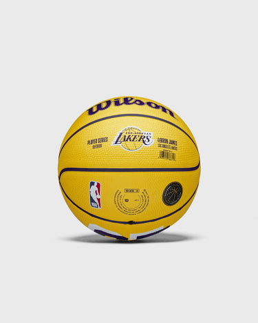 Sportsudstyr Wilson Tennis LeBron James Los Angeles Lakers NBA Player Icon Player Series Outdoor Mini Basketball Gul | WZ4027701XB3, 0