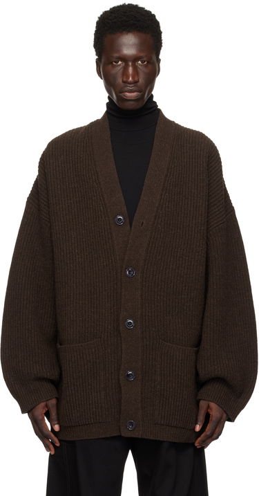 Sweater LEMAIRE Felted Cardi Cardigan Brun | CO1077 LK1027, 0