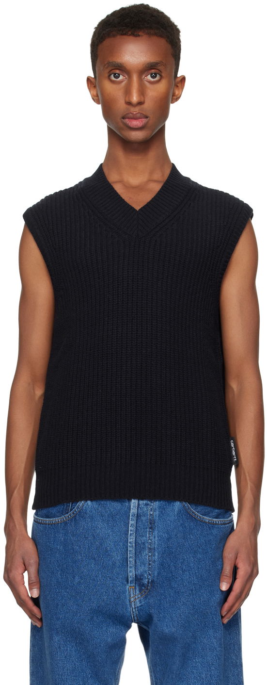 Vest Carhartt WIP Sleeveless Knit Vest Sort | I033909, 0