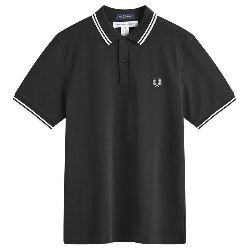 Polo skjorte Comme des Garçons Back Print Polo Black Sort | FN-T502-1