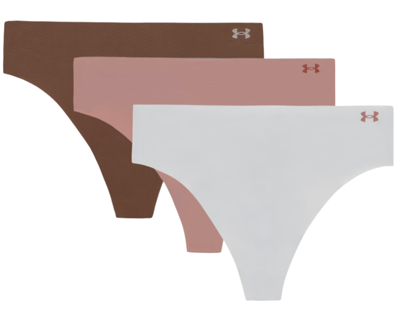 Trusser Under Armour Under Armour SOLID 3 Pack Thong Lyserød | 1383893-014