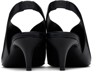 Sneakers og sko Courrèges Slingback Leather Heels Sort | 324SPP015CV0033, 1