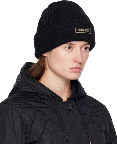 Beanie Burberry Wool Beanie with Logo Patch Sort | 8103340, 1