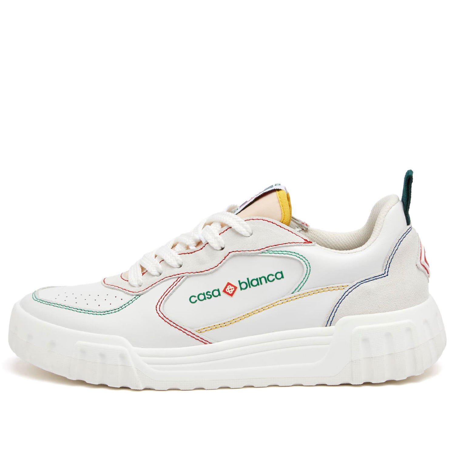 Sneakers og sko Casablanca Court Sneaker W Hvid | APS25-SNK-017-02W, 0