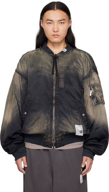 Bomberjakke Maison MIHARA YASUHIRO MIHARA YASUHIRO Distressed Flight Bomber Jacket Sort | J13BL151, 0