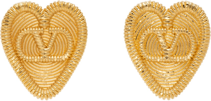 Øreringe Valentino Valentino Garavani Fil Perdu Heart Gold Earrings Metalisk | 6W0J0Z54MET