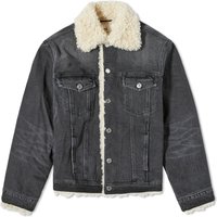 Jakke AMI Patch Logo Lined Trucker Jacket Grå | UJK239-DE0018-031, 1