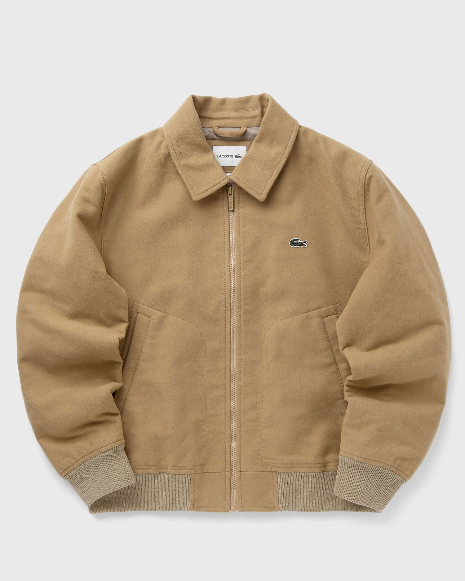 Bomberjakke Lacoste Collared Full-Zip Bomber Jacket Beige | BH5147-02S, 0