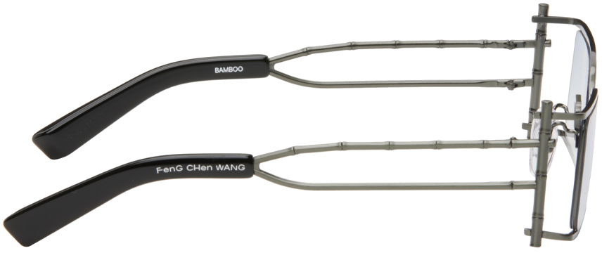 Solbriller Feng Chen Wang Feng Chen Wang Bamboo Sunglasses Grå | SSE-WS01-002, 1