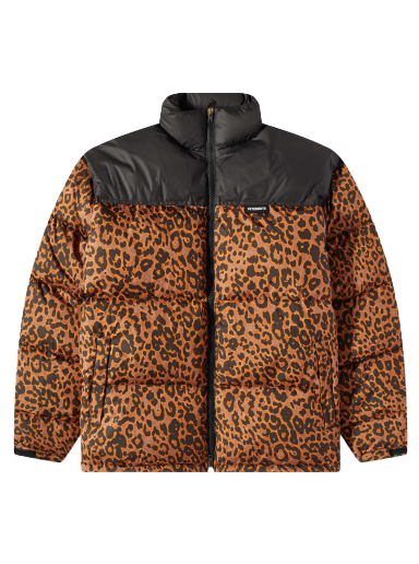 Puffer jakke VETEMENTS Logo Puffer Jacket Leopard/Black Orange | UE54JA120L