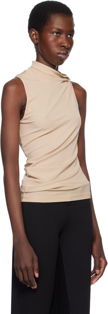 Tanktop Courrèges Courrèges Draped Jersey Tank Top Beige | 125JDE120JS0145, 1