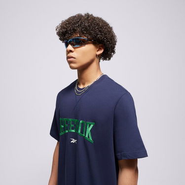 T-shirt Reebok Classics Varsity Tee Mørkeblå | HS9182, 3