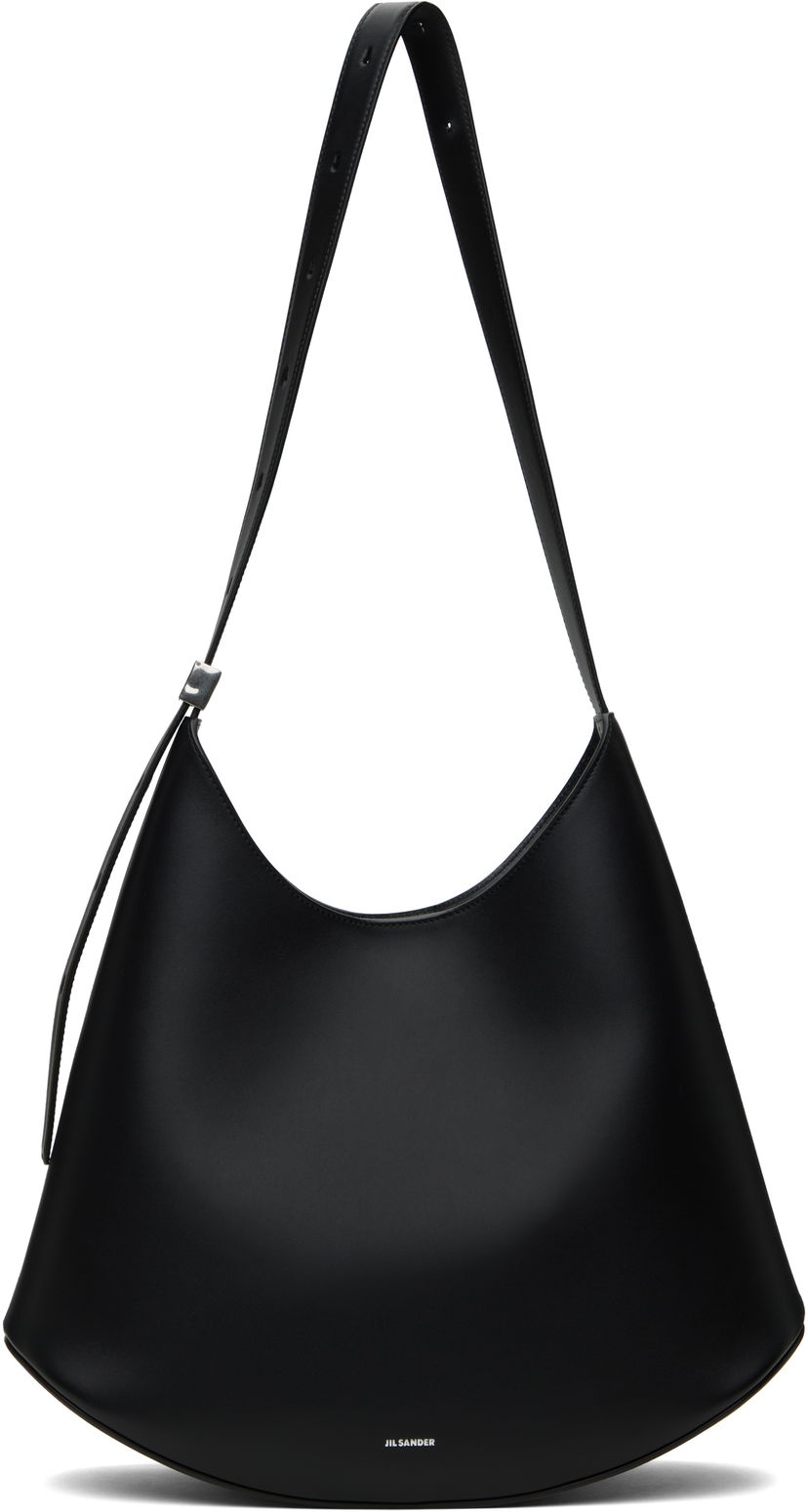 Skuldertaske Jil Sander Jil Sander Eldorado Medium Shoulder Bag Sort | J08ZH0061_P8354