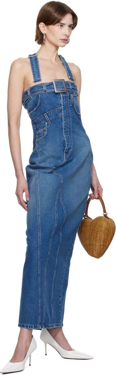 Kjole Jean Paul Gaultier Jean Paul Gaultier 'The Overall' Denim Maxi Dress Blå | 25/33-F-RO303-D013-57, 3