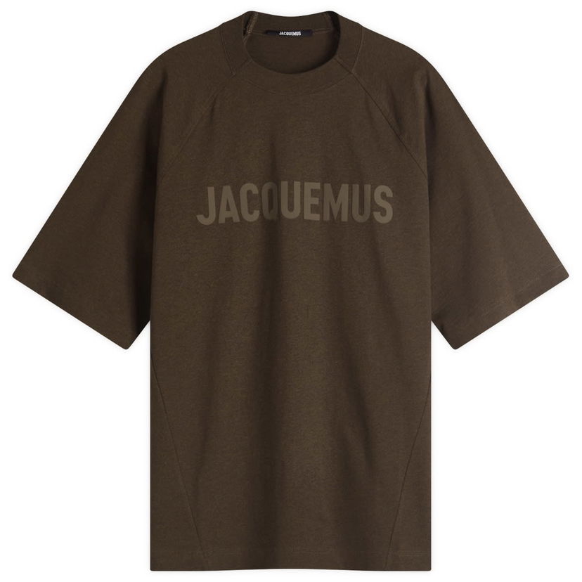 T-shirt Jacquemus Jacquemus Typo Chest Logo T-Shirt, Size Large Brun | 24H245JS212-2011-080