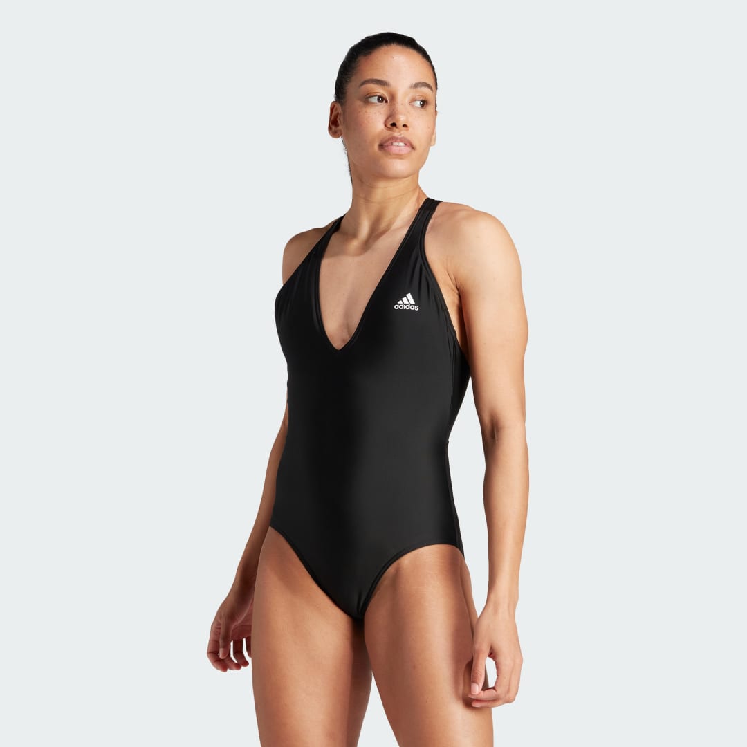 Badetøj adidas Originals 3-Stripes Swimsuit Sort | IB7705, 0