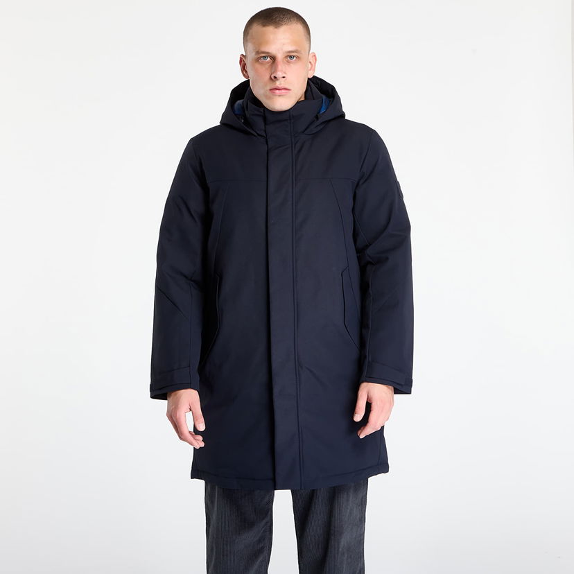 Jakke Tommy Hilfiger Jacket Tech Hooded Padded Parka Desert Sky Mørkeblå | MW0MW41362-DW5
