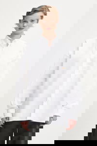 Angel Patch Relaxed Fit Button-Up Shirt with Classic Collar