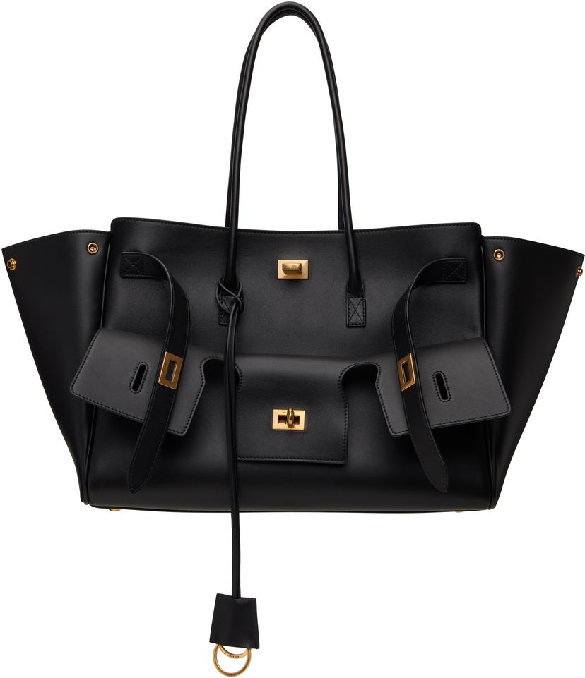 Mulepose Balenciaga Bel Air Medium Carryall Leather Tote Bag Sort | 805481 2ABAV