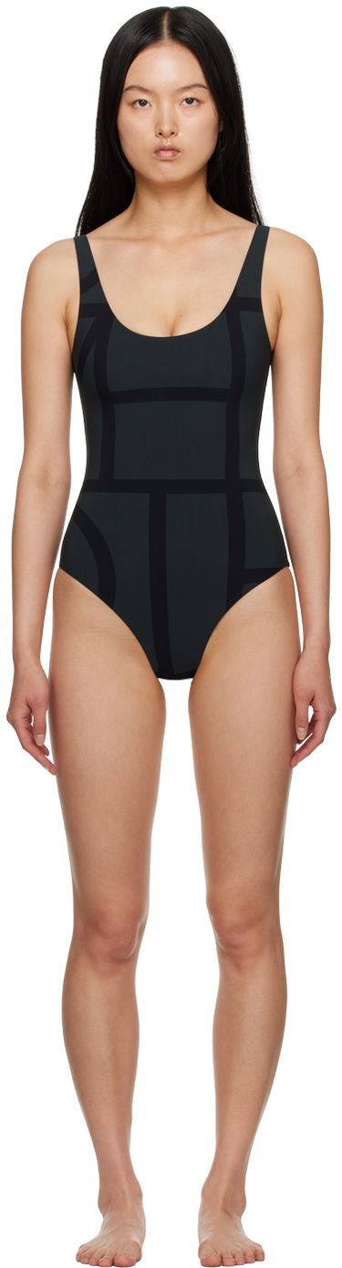 Badetøj TOTEME One-Piece Monogram Swimsuit Sort | 213-842-795, 0