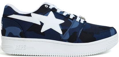 Sneakers og sko BAPE Bape Sta Low "Color Camo Navy" Mørkeblå | 1E80191002-NVY, 0