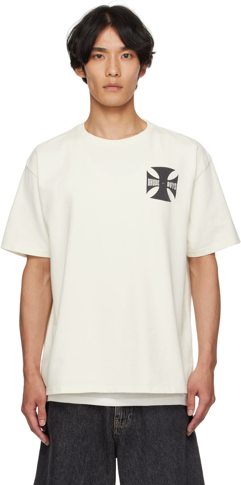 T-shirt Rhude Rhude 'Rhude Boys' T-Shirt Hvid | RHPF25TT24012