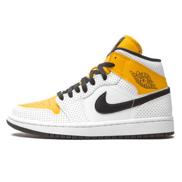 Sneakers og sko Jordan Air Jordan 1 Mid "Perforated - White University Gold" W Orange | BQ6472-107, 0