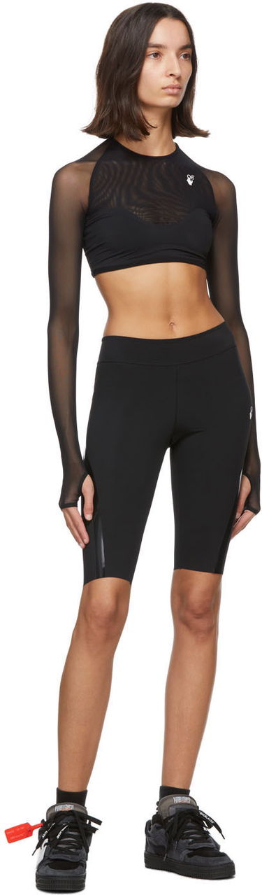 Shorts Off-White Off-White Athleisure Cycling Shorts Sort | OWVH011E20JER0011001, 3