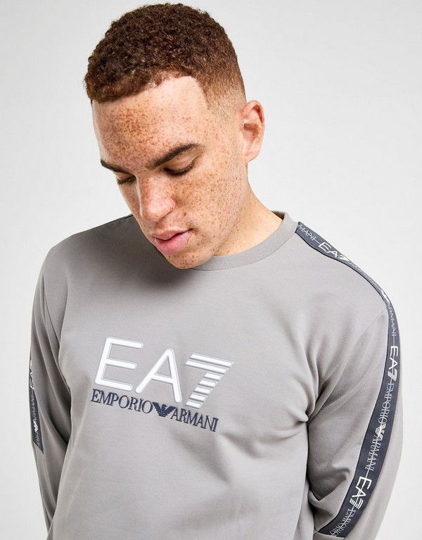 Sweatshirt Emporio Armani Emporio Armani 7 Tape Crew Sweatshirt Grå | AF184027M001149U8062, 1