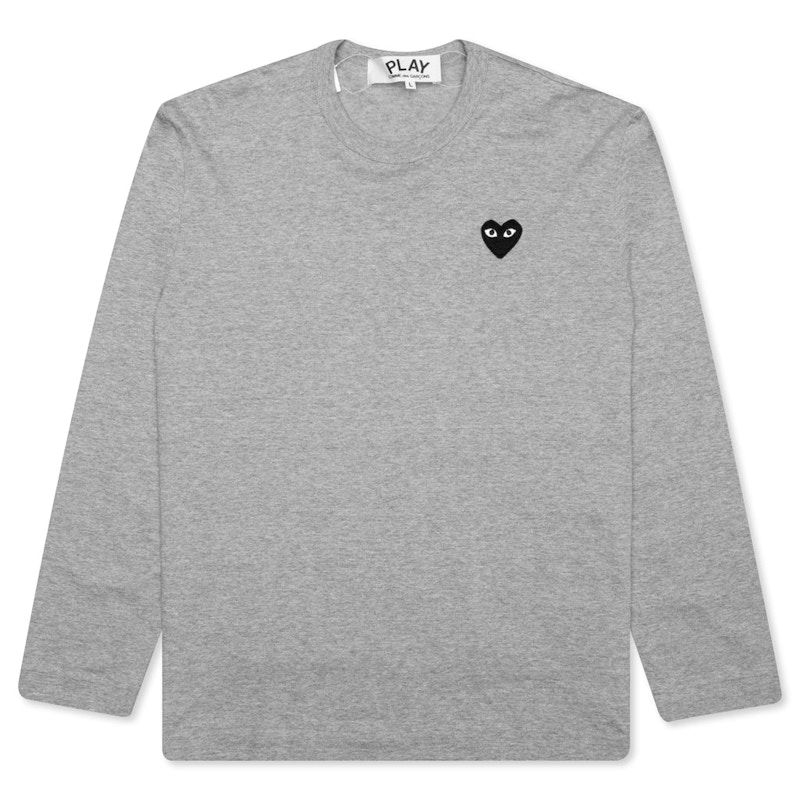 T-shirt Comme des Garçons Emblem Long Sleeve T-Shirt Grå | AZ-T121-051-1