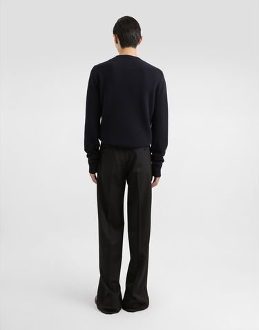 Sweater Dolce & Gabbana Wool Round-Neck Sweater With Jeweled Buttons Sort | GXX91ZJCVWRB0665, 2