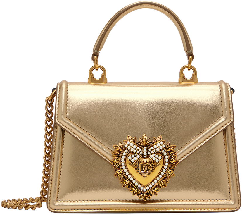 Håndtaske Dolce & Gabbana Gold Small Devotion Bag Flerfarvet | BB6711 A1016