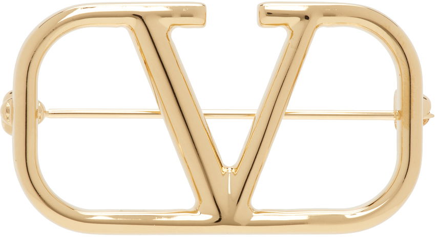 Smykker Valentino Garavani VLogo Signature Brooch "Gold" Metalisk | 4W2J0E82MET, 0