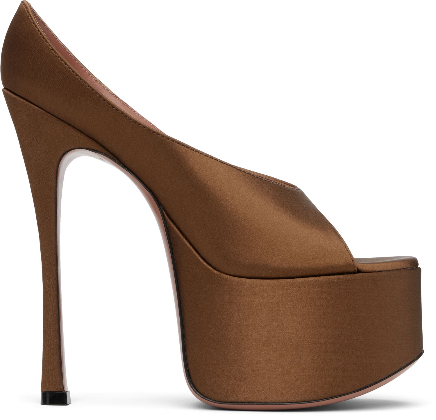 Kjole Amina Muaddi Amina Muaddi Anok Plateau Heeled Sandals Brun | ANOK PLATEAU, 0