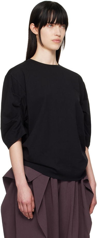 T-shirt Dries Van Noten Dries Van Noten Pleated T-Shirt Rød | 251-011141-1603, 4